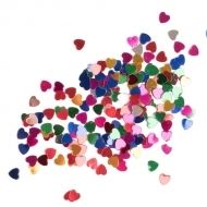 Colored Confetti: Sequins: Colorful Heart: 12 g