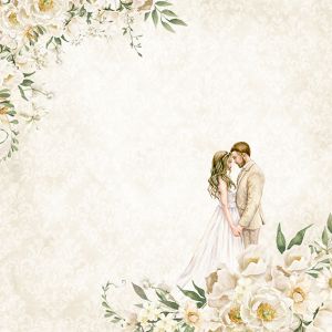 Лист дизайнерска хартия Wedding 1 30x30 cm - CR2301-06