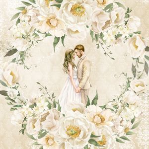 Лист дизайнерска хартия Wedding 1 30x30 cm - CR2301-03