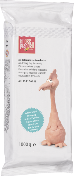 Самосъхнеща Кафява Глина за Моделиране Knorr Prandell - 1 кг 212150005